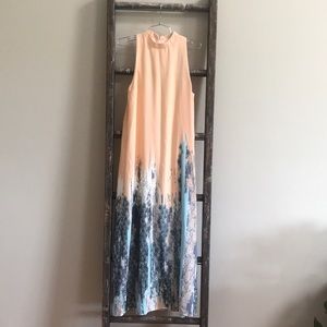 Mock Neck Maxi Dress